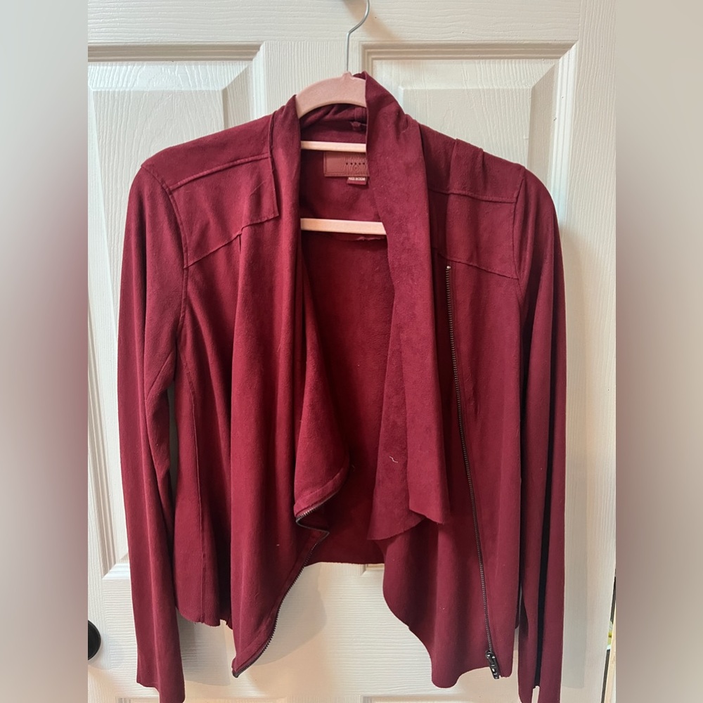 BLACK NYC SUEDE MOTO JACKET. Size Medium!